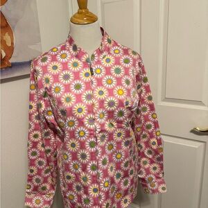 Betsey Johnson Pink Floral Shirt
